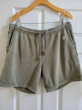 Champion Todd Snyder Mens Sweat Shorts Olive Green size Medium Gym 6 inseam